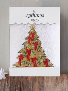 ΠΕΤΣΕΤΑ ΠΡΟΣΩΠΟΥ ΚΟΥΤΙ RYTHMOS CHRISTMAS TERRY GIFT ΕΛΑΤΟ 50X90 ΛΕΥΚΟ