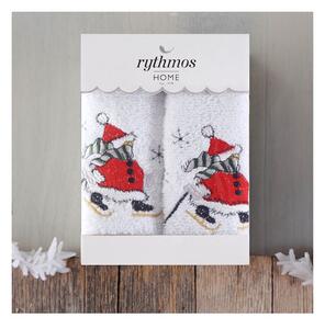 ΣΕΤ ΠΕΤΣΕΤΕΣ ΧΕΡΙΩΝ 2 ΤΜΧ ΚΟΥΤΙ RYTHMOS CHRISTMAS TERRY GIFT SET (4) ΧΙΟΝΑΝΘΡΩΠΟΣ 2(30X50) ΛΕΥΚΟ-ΛΕΥΚΟ