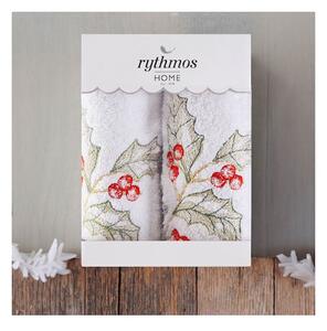 ΣΕΤ ΠΕΤΣΕΤΕΣ ΧΕΡΙΩΝ 2 ΤΜΧ ΚΟΥΤΙ RYTHMOS CHRISTMAS TERRY GIFT SET (3) ΓΚΙ 2(30X50) ΛΕΥΚΟ-ΛΕΥΚΟ