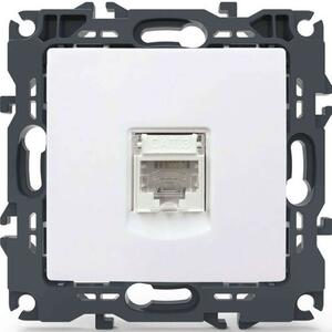 Πρίζα Τηλεφώνου Χωνευτή Prime 1000113001 1xRJ11 CAT3 White Aca