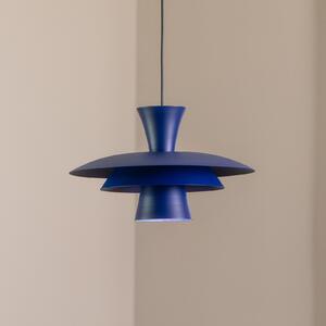 Luminex Κρεμαστό φωτιστικό Plato, σκούρο μπλε, μέταλλο, Ø 38 cm, E27, ρυθμιζόμενος, Μπλε, Σαλόνι / τραπεζαρία, Μέταλλο, σύγχρονο