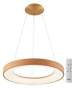 Azzardo AZ5014 - Led Dimmable κρεμαστό φωτιστικό οροφής SANTANA LED/80W/230V καφέ + RC