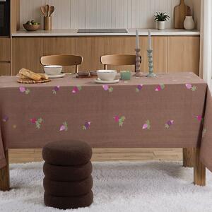 Αλέκιαστο Τραπεζομάντηλο (140x140) Nef-Nef Homeware Radish Brown