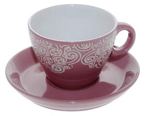 Φλυτζάνι Καφέ 280ml + Πιατάκι Espiel Vienna Pink HUN121K6