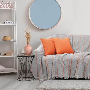 Ριχτάρι Τριθέσιου Καναπέ (180x300) Das Home Throws Line 0217 Grey/Orange