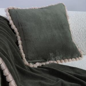 Διακοσμητικό Μαξιλάρι Fleece (45x45) Nef-Nef Homeware Pompozia Green