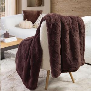Κουβέρτα Καναπέ Fleece (130x180) Nef-Nef Homeware Mizenie Brown