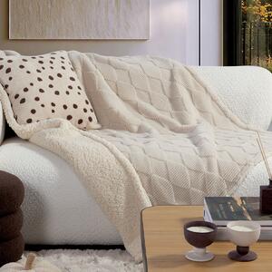 Κουβέρτα Καναπέ Fleece (130x180) Nef-Nef Homeware Mizenie Ecru