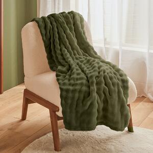 Κουβέρτα Γούνινη Ημίδιπλη (180x230) A-S Zephy Khaki 223384C