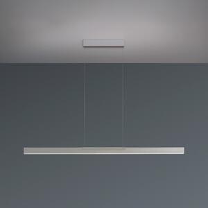 BOPP Bopp LED κρεμαστή λάμπα Nano 2.0, μήκος 140 cm, χρώμα αλουμινίου, ρυθμιζόμενος, Μεταλλικό, Σαλόνι / τραπεζαρία, Αλουμίνιο, σύγχρονο
