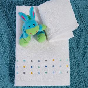 Παιδικές Πετσέτες (Σετ 2τμχ) Nef-Nef Homeware Baby Dots Ecru/Blue 420gsm