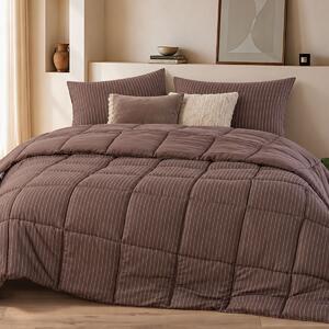 Πάπλωμα Μονό (160x220) 2 Όψεων Nef-Nef Homeware Chroma Coffee