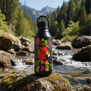 Μπουκάλι Θερμός Series 2 Botanicals Chilly's με χωρητικότητα 500ml και διατήρηση θερμοκρασίας 12h ζεστό / 24h κρύο - Electric Paradise