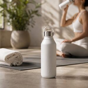 Μπουκάλι Θερμός Series 2 Chilly's με χωρητικότητα 500ml και διατήρηση θερμοκρασίας 12h ζεστό / 24h κρύο - Granite Grey