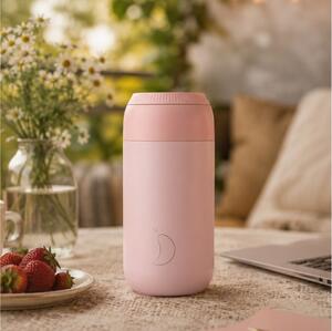 Ποτήρι Θερμός Series 2 Chilly's με χωρητικότητα 340ml και διατήρηση θερμοκρασίας 4h ζεστό - Blush Pink