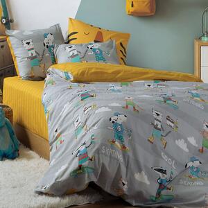 Παπλωματοθήκη Μονή (Σετ 160x240) 2 Όψεων Nef-Nef Homeware Junior Cool Skating