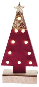 Χριστουγεννιάτικο Δεντράκι Με Led Aca Felt Xmas Tree Red X061011209