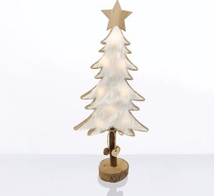 Χριστουγεννιάτικο Δεντράκι Με Led Aca Tree White Fur X06811219