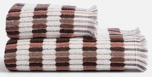 Πετσέτα Προσώπου (50x90) Nef-Nef Homeware Trivial Ecru/Terra 500gsm