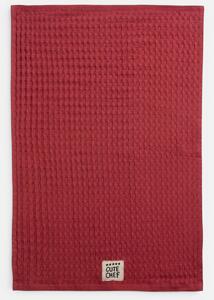 Ποτηρόπανο Πικέ (45x68) Nef-Nef Homeware Cute Chef Bordo