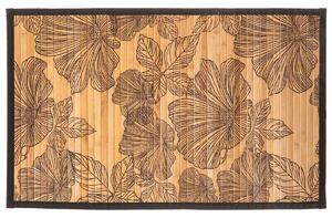 Πατάκι Μπάνιου Bamboo (50x80) F-V Black Flora 174701A