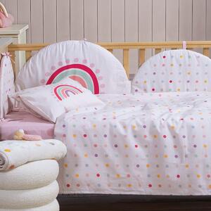 Σεντόνια Κούνιας (Σετ) Nef-Nef Homeware Baby Dots Ecru/Pink
