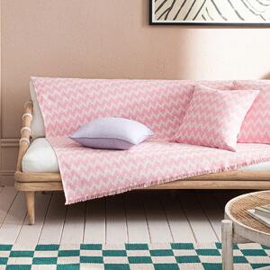 Ριχτάρι Διθέσιου Καναπέ (180x250) Gofis Home Summer Waves Gum Pink 466/23