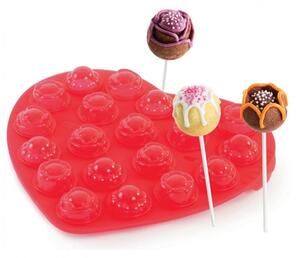 Φόρμα Σιλικόνης Για Cake Pops + 24 Ξυλάκια Marva Sweet Pops SW01