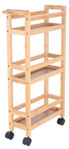Τρόλεϊ/Ραφιέρα 3 Θέσεων (36x15x74) Estia Bamboo Essentials 01-27575