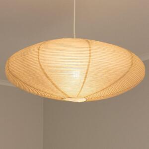 PR Home Κρεμαστό φωτιστικό Yuni, μπεζ, χαρτί, Ø 58 cm, E27, ρυθμιζόμενος, Μπεζ, Σαλόνι / τραπεζαρία, Χαρτί / χαρτόνι, Σκανδιναβικό