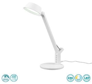 Πορτατίφ Γραφείου Trio Lighting Ava 523090131 Λευκό Ματ