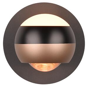 Φωτιστικό Επίτοιχο Trio Lighting ORBIT 244410132 Μαύρο Ματ (Black Mat) 2300+3000+4000K