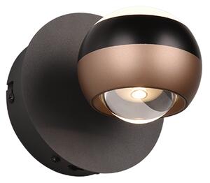 Φωτιστικό Επίτοιχο Trio Lighting ORBIT 244410132 Μαύρο Ματ (Black Mat) 2300+3000+4000K