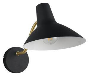 Φωτιστικό Επίτοιχο Trio Lighting TRAVELLER 263470180 Μαύρο Ματ (Black Mat) και Χρυσό Χρώμα (Gold Coloured)