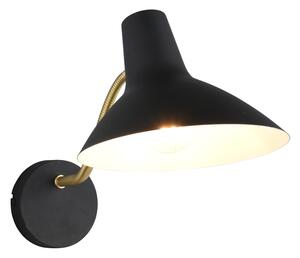 Φωτιστικό Επίτοιχο Trio Lighting TRAVELLER 263470180 Μαύρο Ματ (Black Mat) και Χρυσό Χρώμα (Gold Coloured)
