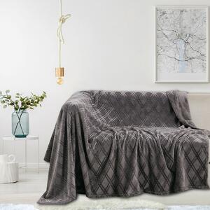 Ριχτάρι Διθέσιου Καναπέ Fleece (170x250) Melinen Ollie Grey