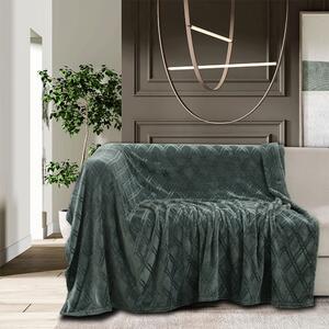 Ριχτάρι Διθέσιου Καναπέ Fleece (170x250) Melinen Ollie Dark Aqua