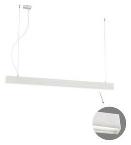 Γραμμικό Φωτιστικό Κρεμαστό Viokef Ciba 3916-00142-4-W-M-N L1420 4000K Λευκό