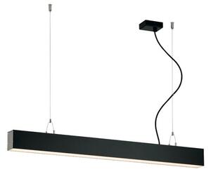 Γραμμικό Φωτιστικό Κρεμαστό Viokef Station Ultra 3911-00058-4-B-D1 L580 4000K Dimmable Μαύρο Ματ