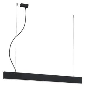 Γραμμικό Φωτιστικό Κρεμαστό Viokef Ciba 3916-00058-4-B-P-N L580 4000K Μαύρο Ματ