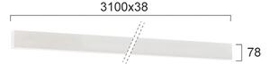 Γραμμικό Φωτιστικό Τοίχου Viokef Ciba 3916-02310-3-W-M-N L3100 3000K Λευκό