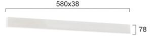 Γραμμικό Φωτιστικό Οροφής Viokef Ciba 3916-01058-4-W-P-N L580 4000K Λευκό