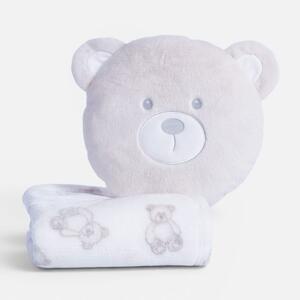 Κουβέρτα Fleece Αγκαλιάς (75x100) + Μαξιλάρι Nef-Nef Homeware Baby Honey Bear Beige/Pink