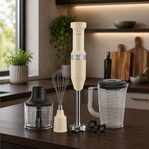 Ραβδομπλέντερ KitchenAid 5KHBV83EAC με ισχύ 180W και μεταβλητή ταχύτητα - Almond Cream