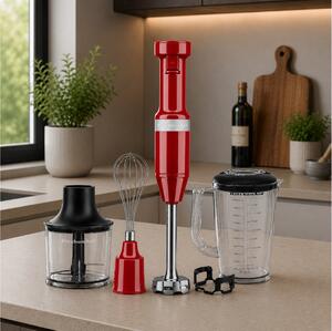 Ραβδομπλέντερ KitchenAid 5KHBV83EER με ισχύ 180W και μεταβλητή ταχύτητα - Empire Red