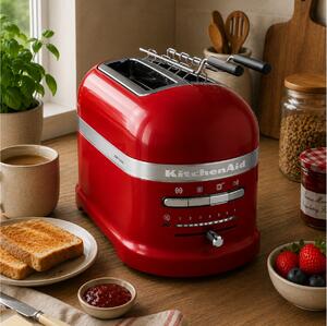 Φρυγανιέρα KitchenAid Artisan 5KMT2204EER με ισχύ 1250W και χωρητικότητα 2 φέτες ψωμιού - Empire Red