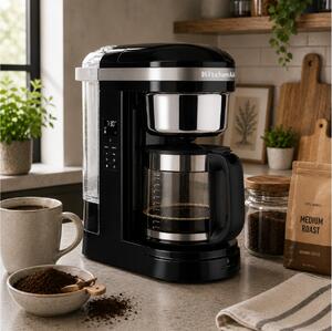 Καφετιέρα Φίλτρου KitchenAid Drip Coffee 5KCM1209EOB με αυτόματο προγραμματισμό, ισχύ 1100W και χωρητικότητα 1.7L - Onyx Black