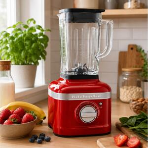 Μπλέντερ KitchenAid Artisan K400 5KSB4026ECA με ισχύ 1200W, χωρητικότητα 1.4L, 5 ταχύτητες και λειτουργία Pulse - Candy Apple