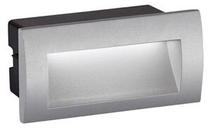 Φωτιστικό Τοίχου - Απλίκα Χωνευτή Riva 4124900 Led 14x7cm Grey Viokef