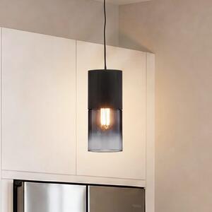 Trio Lighting Robin κρεμαστό φωτιστικό για DUOline, μαύρο/γκρι καπνογόνο, ρυθμιζόμενος, Μαύρο, Σαλόνι / τραπεζαρία, Μέταλλο, σύγχρονο